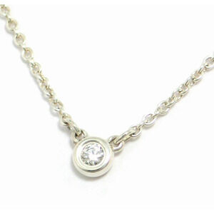 TIFFANYCo Tiffany By the Yard Necklace Silver Diamond